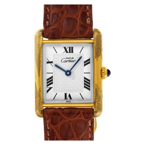 pre owned cartier tank watches|cartier certified pre owned.